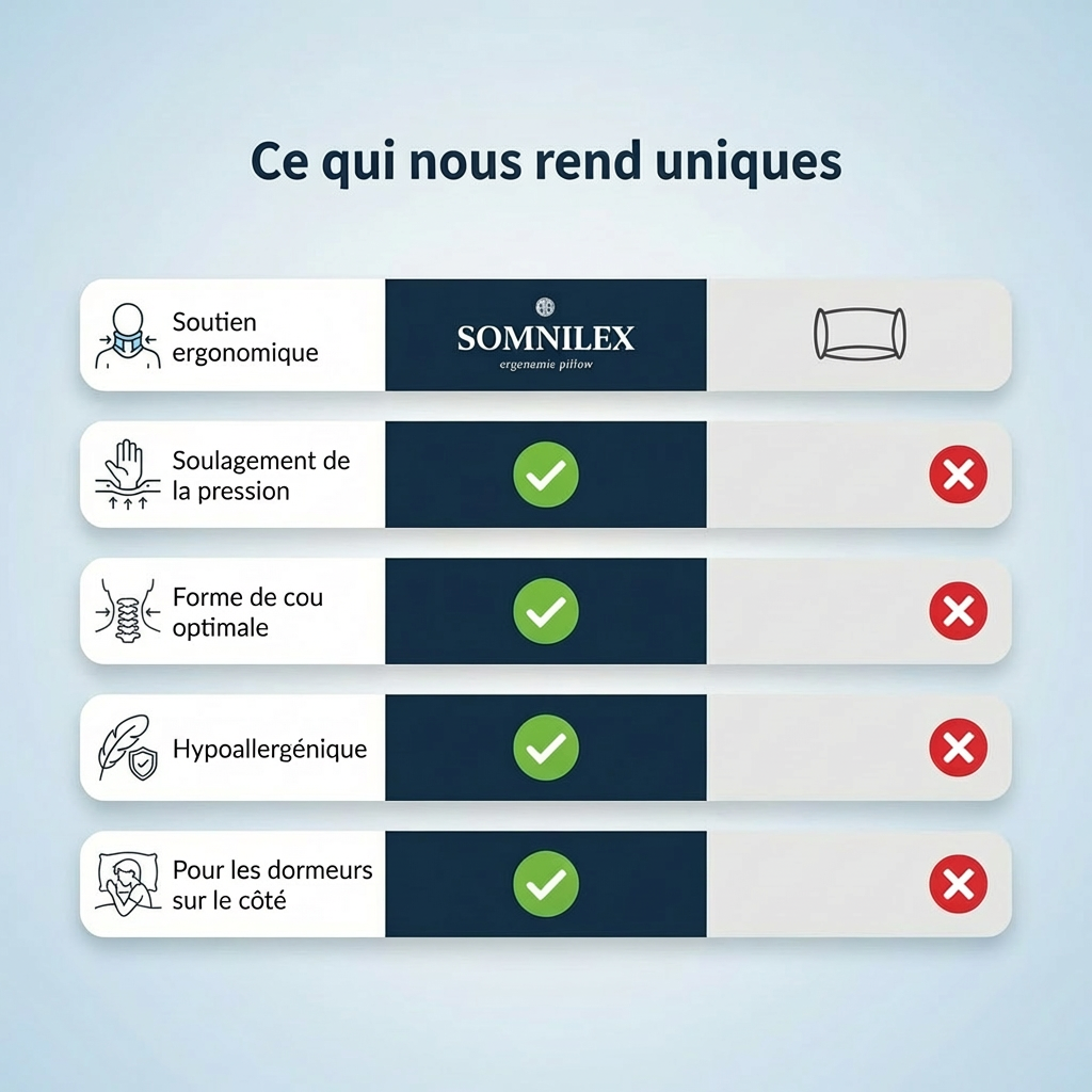 Somnilex – Coussin ergonomique cervical